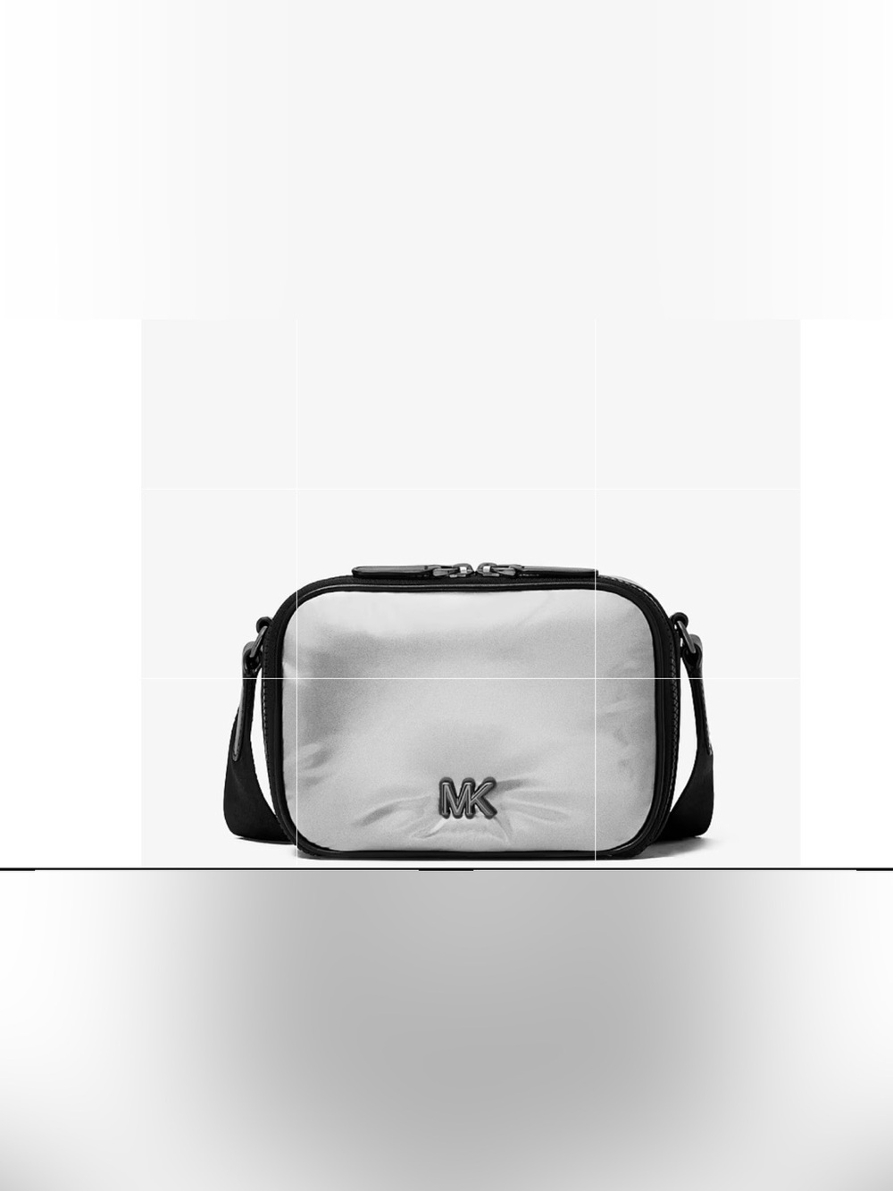 Michael Kors Silver and Black Men’s Belt Bag with MK Emblem